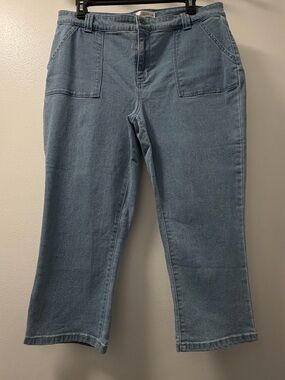 Northern Reflections Light Wash Crop Jeans 12 Petite